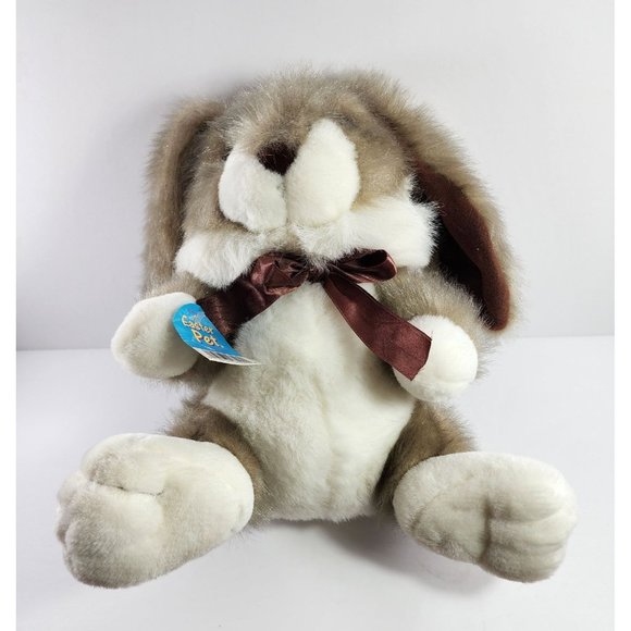 Vtg NOS Easter Unlimited Easter Pet Plush Bunny Rabbit 12" Stuffed Animal Rare - Picture 11 of 14